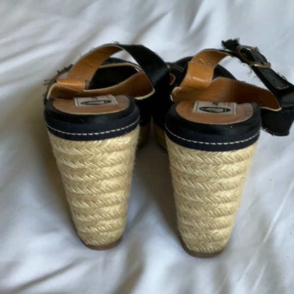 Lanvin Espadrille Wedge Sandals 37.5 - Picture 3 of 7